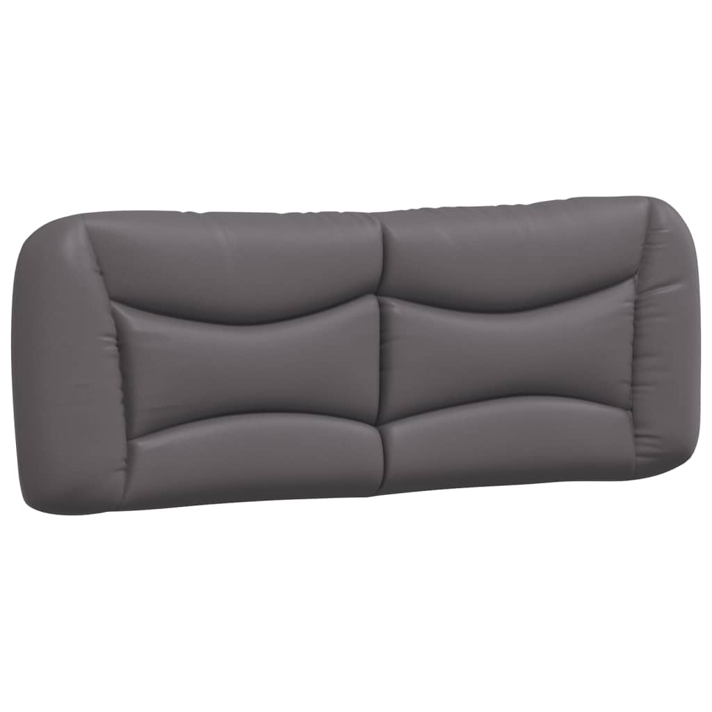 Bed Frame with LED without Mattress "Hvar" Grey 140x200 cm