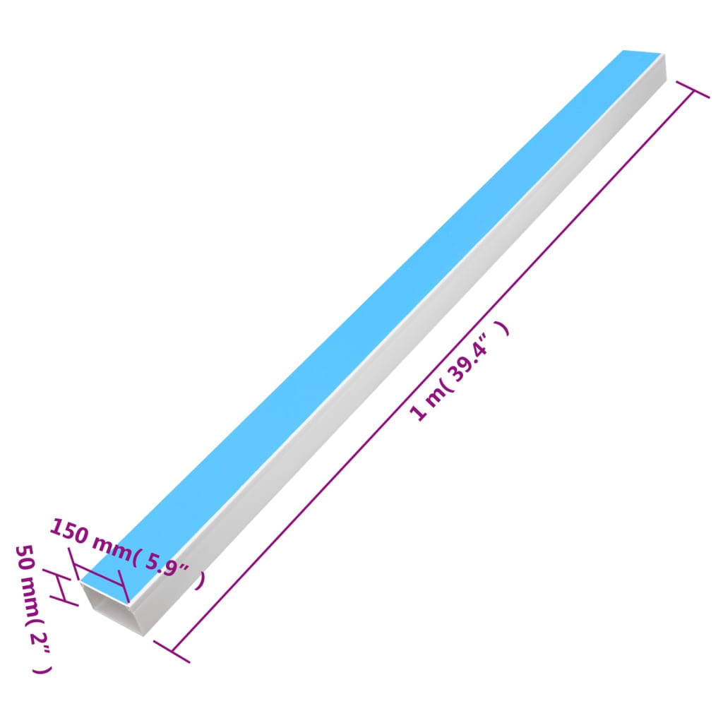 Cable Trunking Self-Adhesive 150x50 mm 10 m PVC