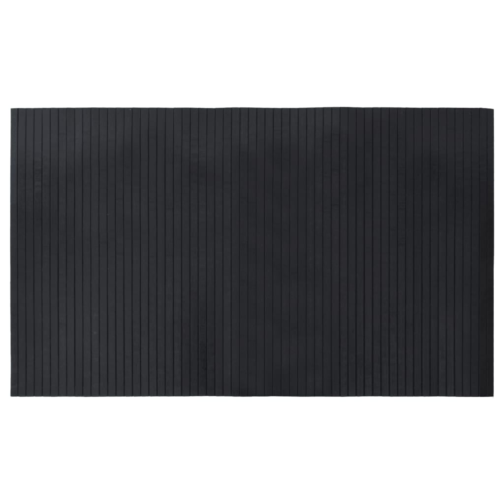 Rug Rectangular Black 60x100 cm Bamboo