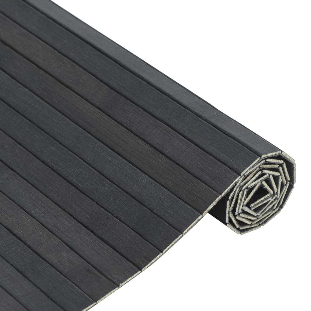 Rug Rectangular Grey 60x100 cm Bamboo