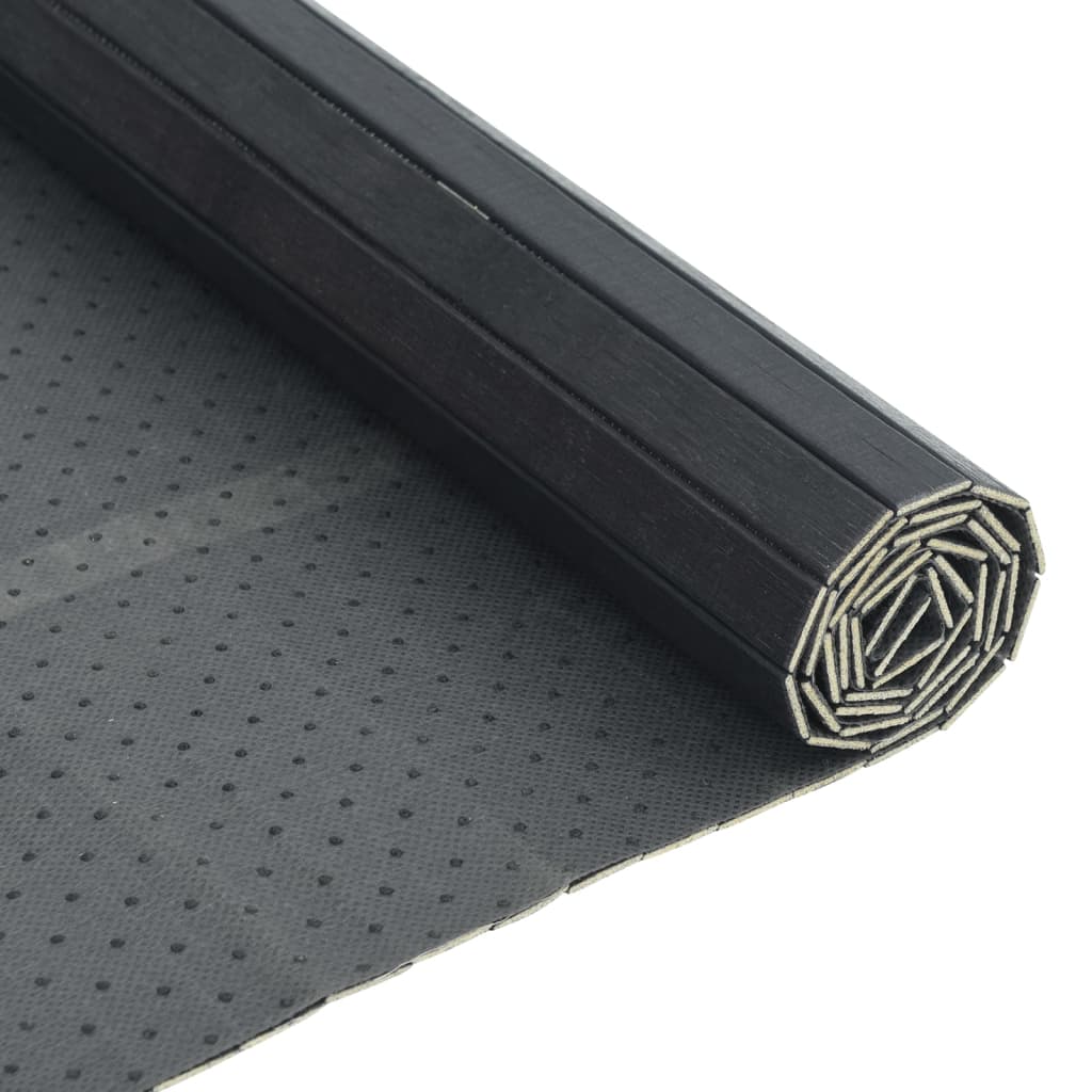 Rug Rectangular Grey 60x100 cm Bamboo