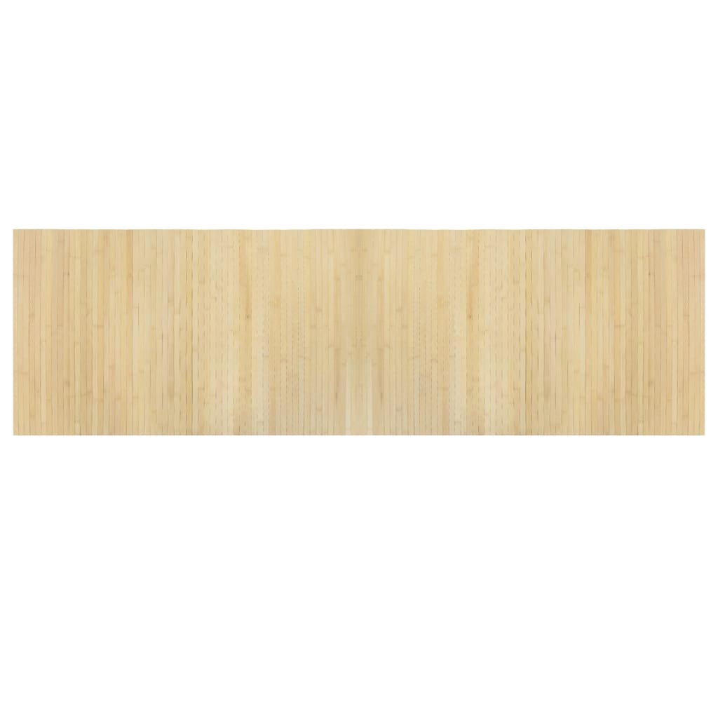 Rug Rectangular Light Nature 60x200 cm Bamboo