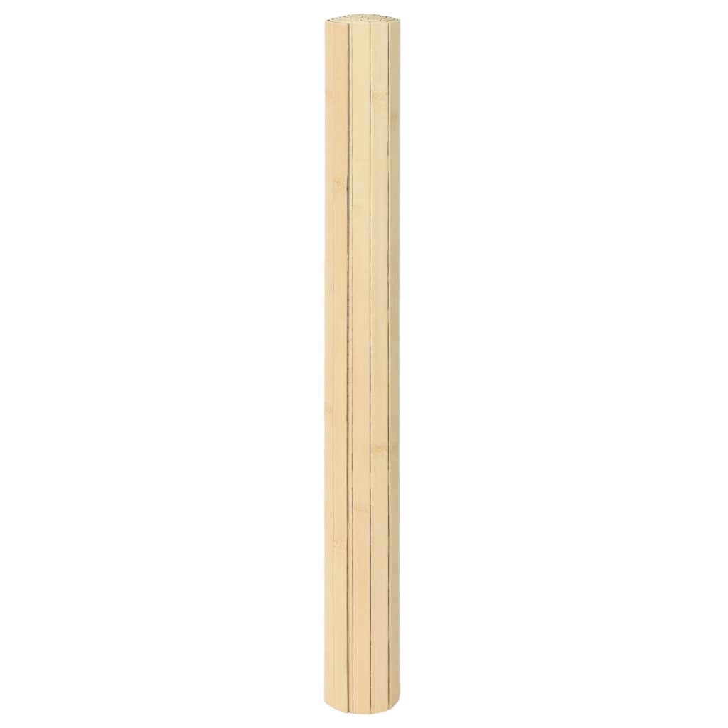 Rug Rectangular Light Nature 60x200 cm Bamboo
