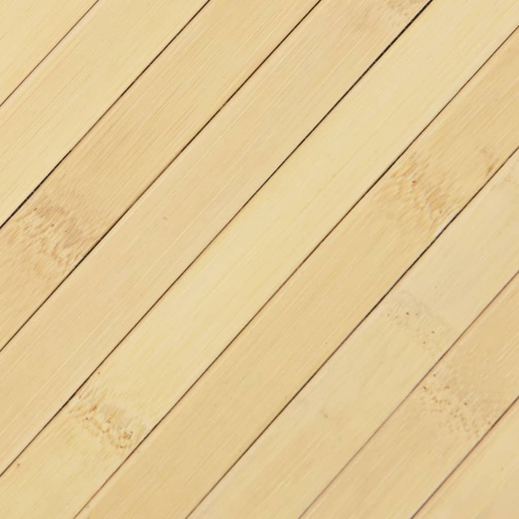 Rug Rectangular Light Nature 60x200 cm Bamboo