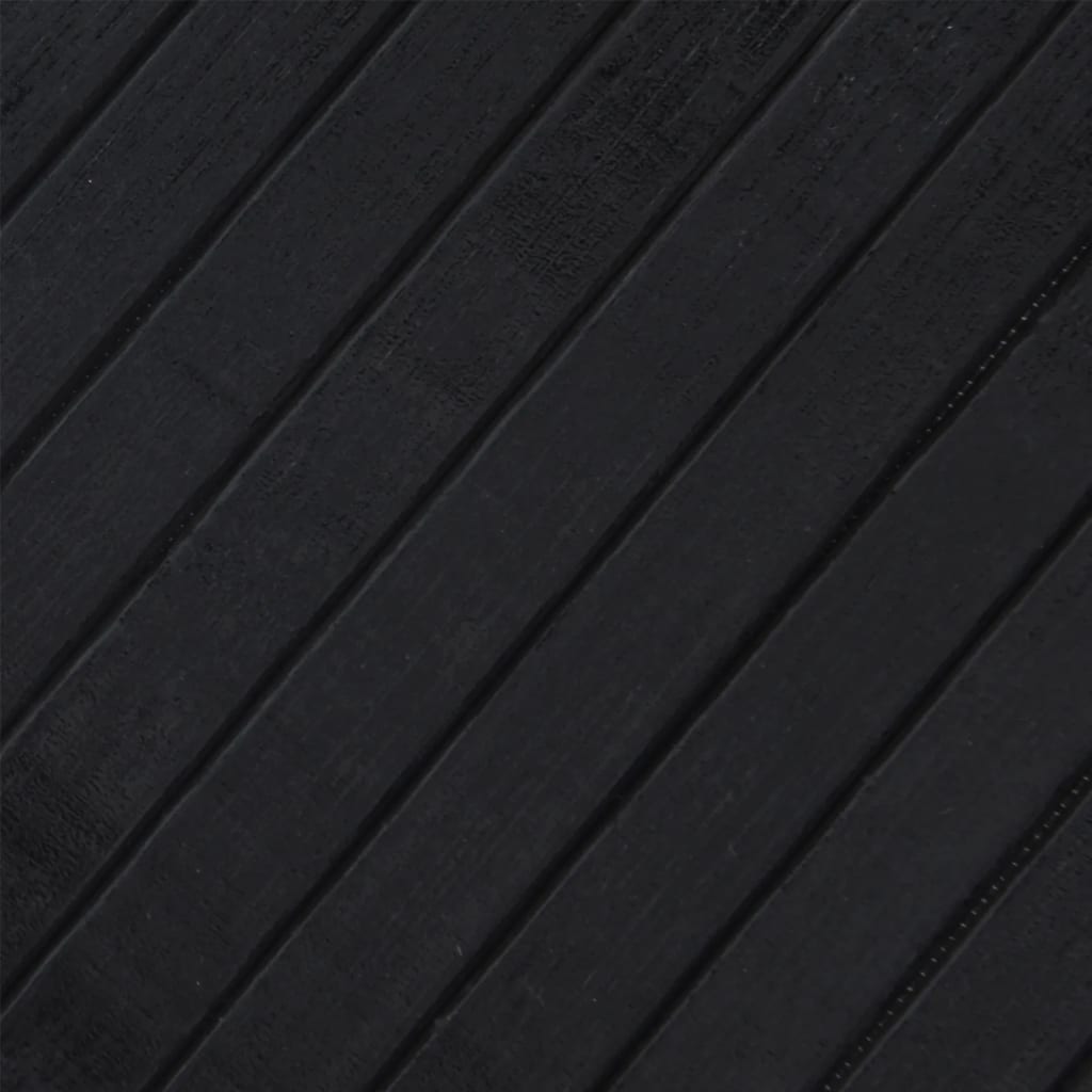 Rug Rectangular Black 70x200 cm Bamboo