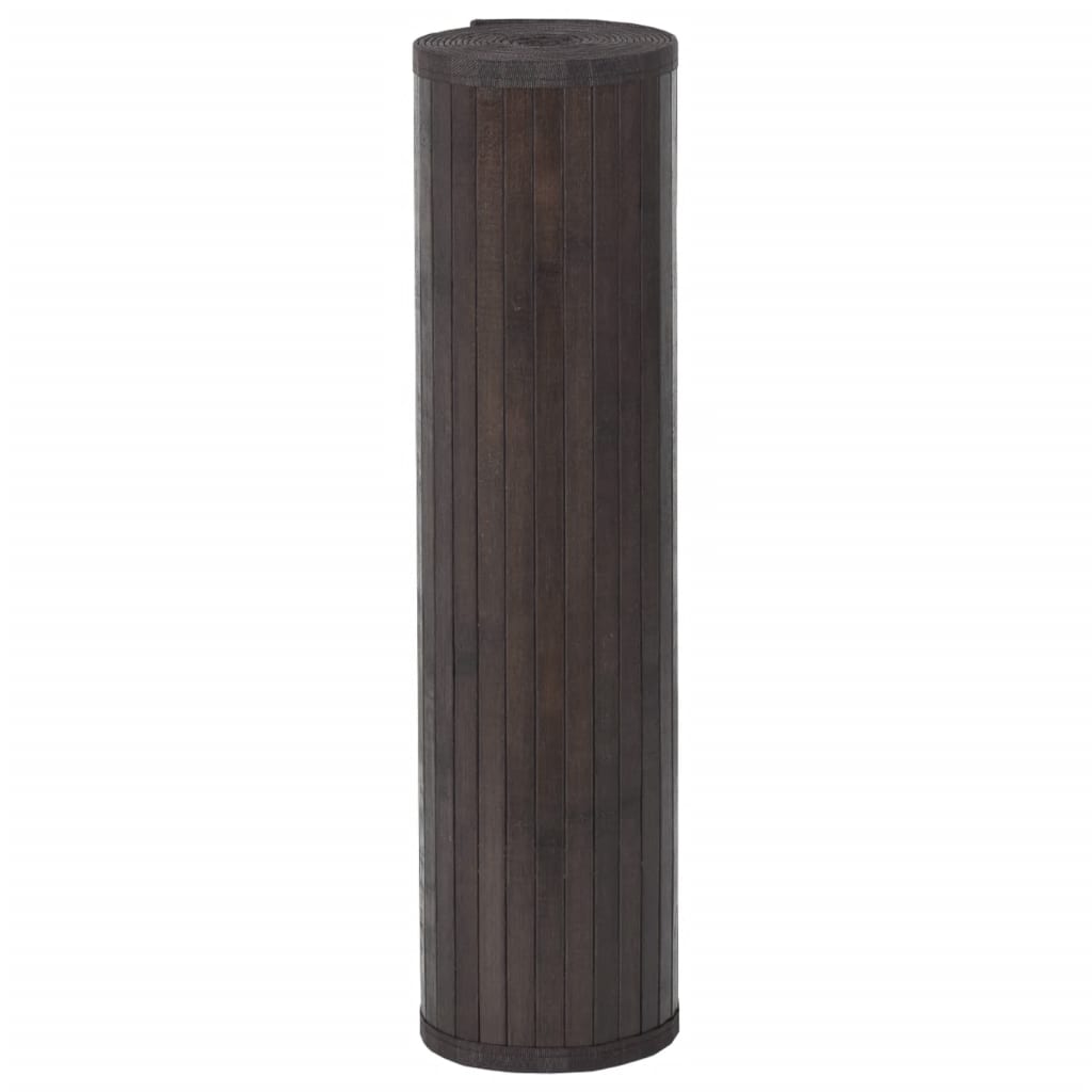Rug Rectangular Dark Brown60x300 cm Bamboo