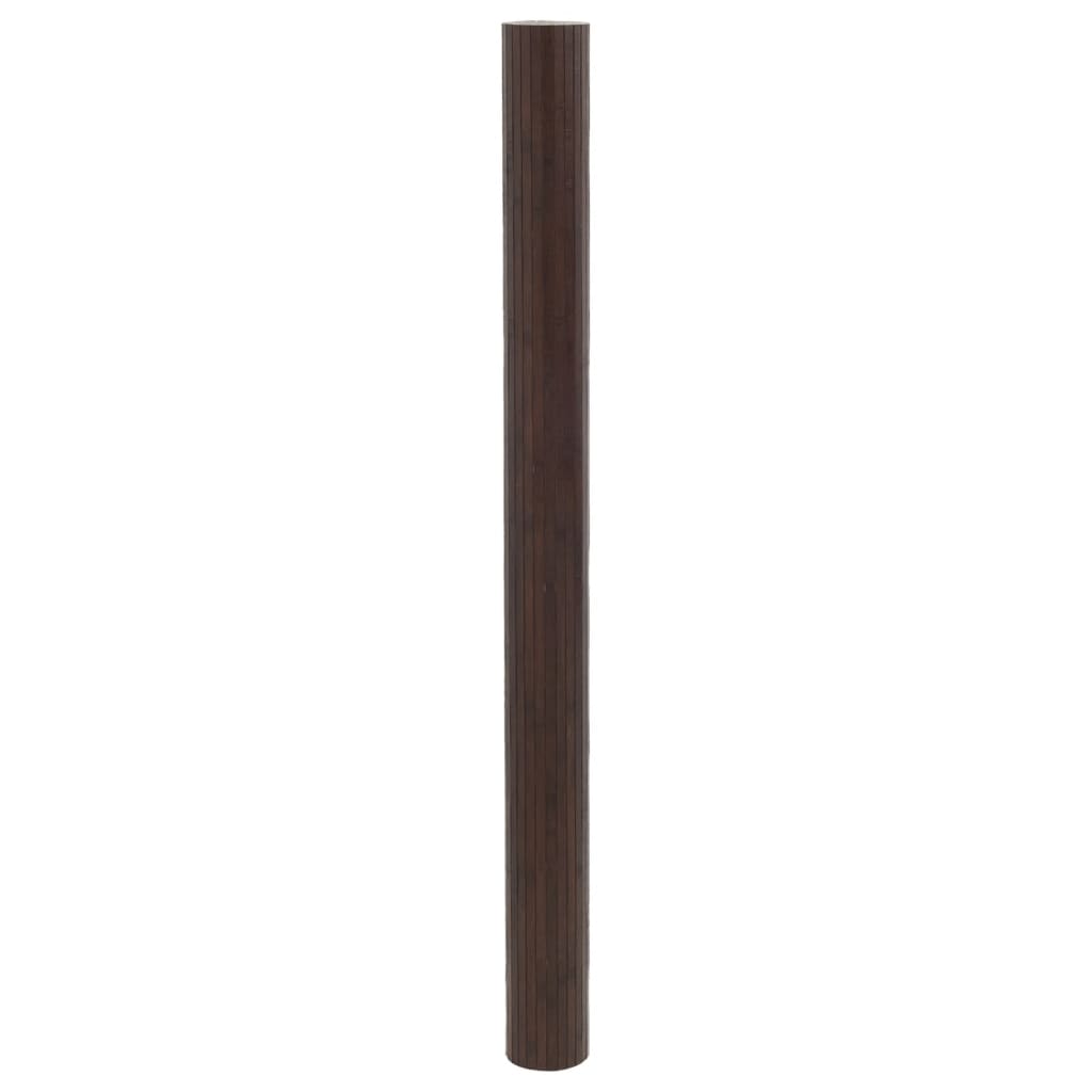 Room Divider Dark Brown 165x400 cm Bamboo