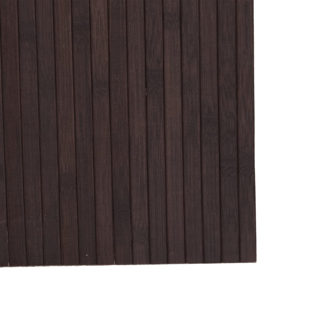 Room Divider Dark Brown 165x400 cm Bamboo