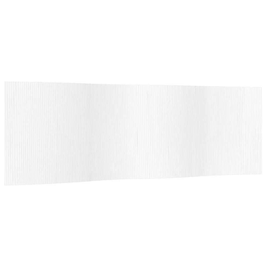 Room Divider White 165x600 cm Bamboo