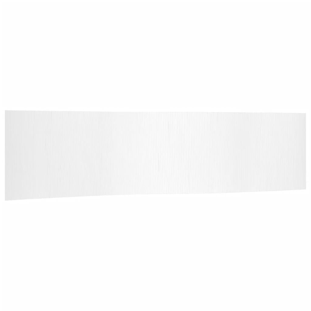 Room Divider White 165x800 cm Bamboo