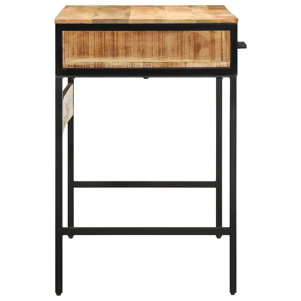 Writing Desk with Shelf Brown 100 x 50 x 75 cm Solid mango wood