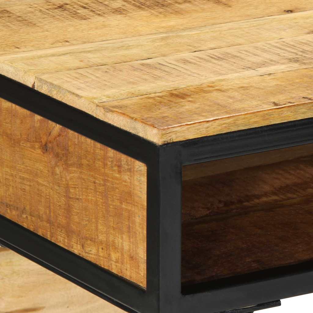 Writing Desk with Shelf Brown 80 x 50 x 75 cm Solid mango wood