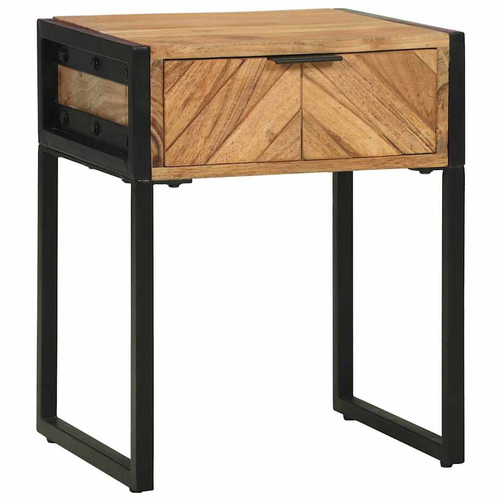 Bedside Cabinet Brown 40 x 35 x 50 cm Solid Acacia wood