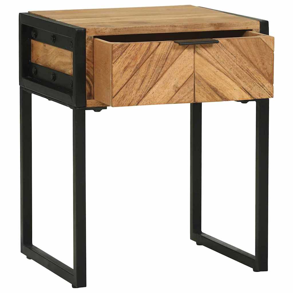 Bedside Cabinet Brown 40 x 35 x 50 cm Solid Acacia wood