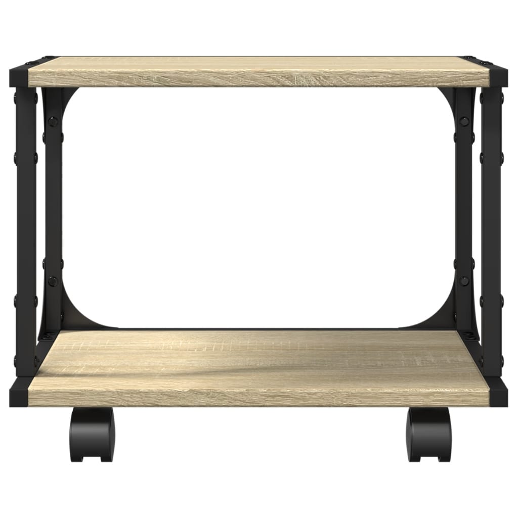 Printer Stand 2-Tier Sonoma Oak 41x28x33.5 cm Engineered Wood
