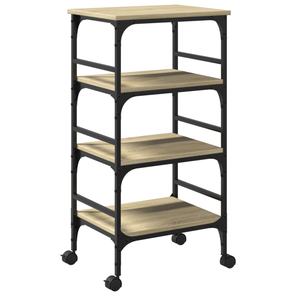 Kitchen Trolley Sonoma Oak 45x35x89.5 cm Engineered Wood