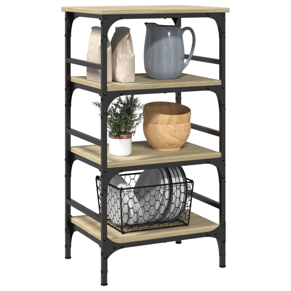 Kitchen Trolley Sonoma Oak 45x35x89.5 cm Engineered Wood