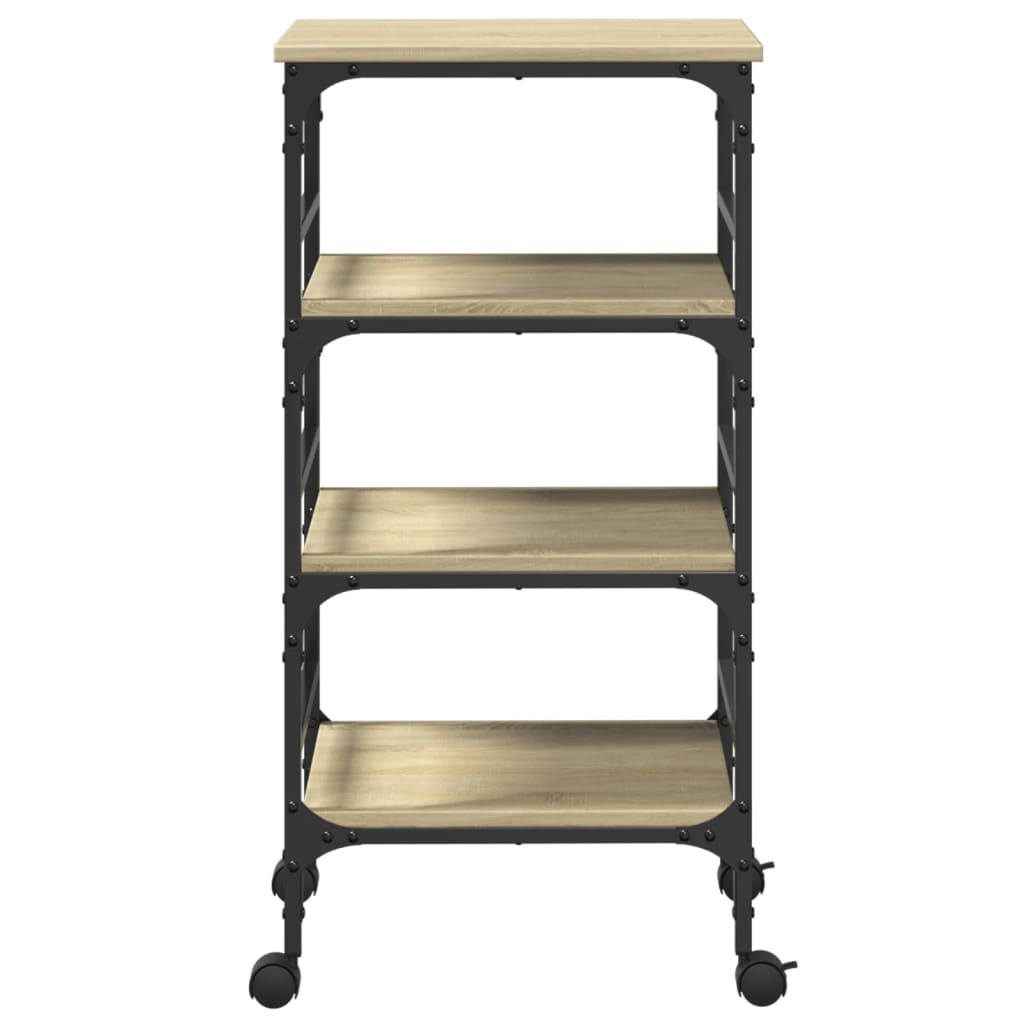 Kitchen Trolley Sonoma Oak 45x35x89.5 cm Engineered Wood