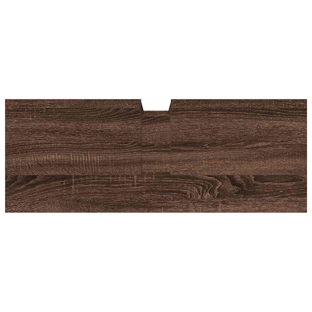 Bathroom Sink Cabinet Brown Oak 80x30x60 cm Engineered Wood