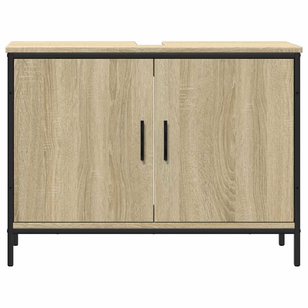 Bathroom Sink Cabinet Sonoma Oak 80x30x60 cm Engineered Wood