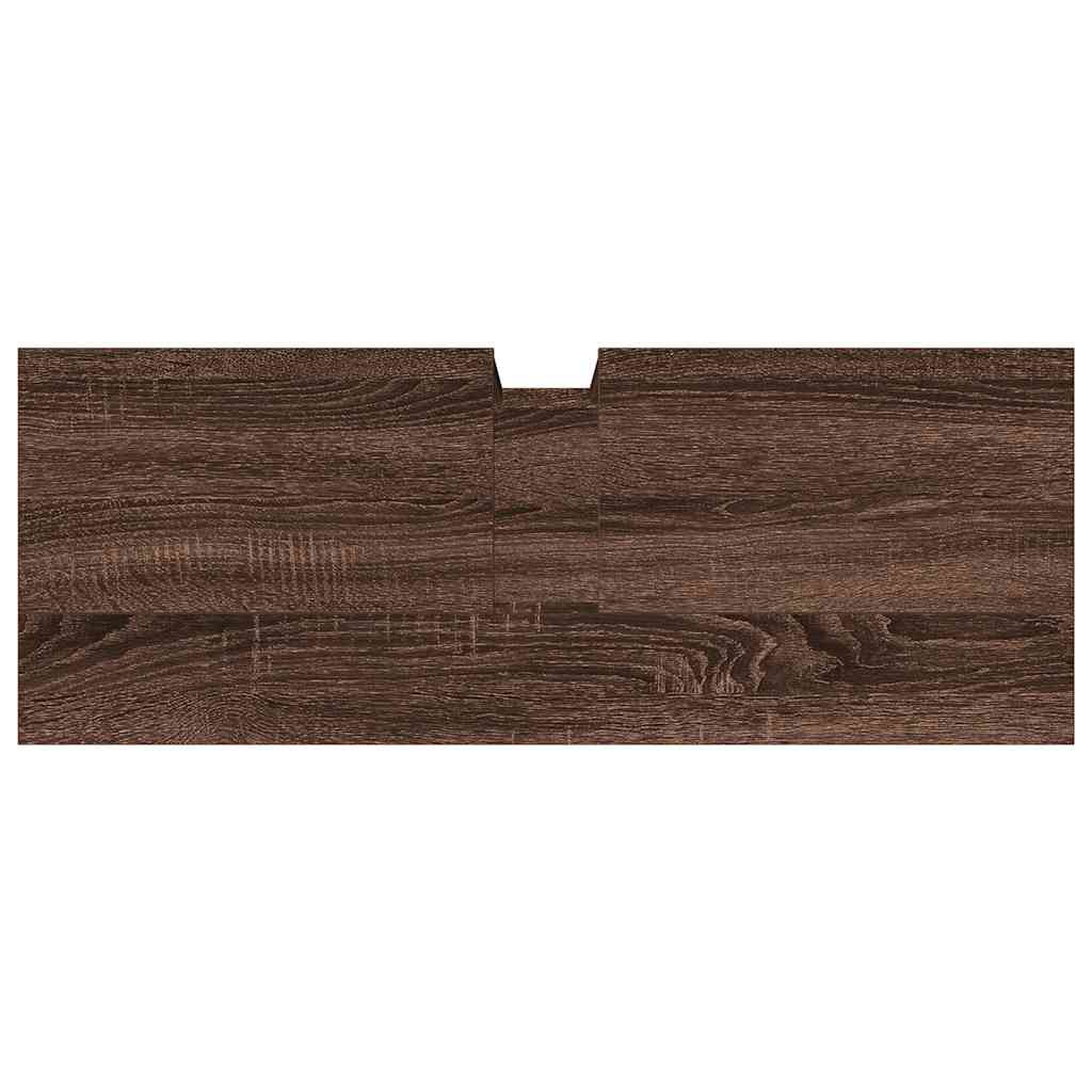 Bathroom Sink Cabinet Brown Oak 80x30x60 cm Engineered Wood