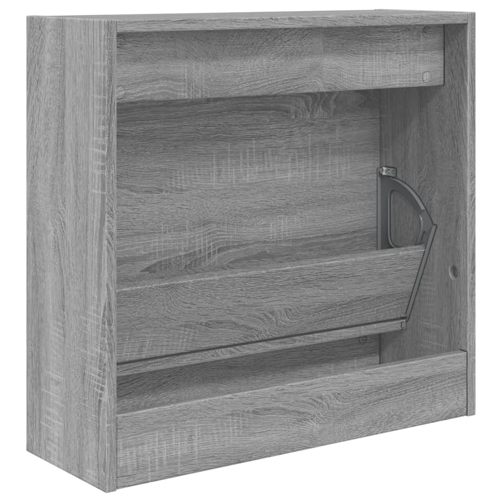 Shoe Cabinet Grey Sonoma 60x21x57 cm Engineered Wood