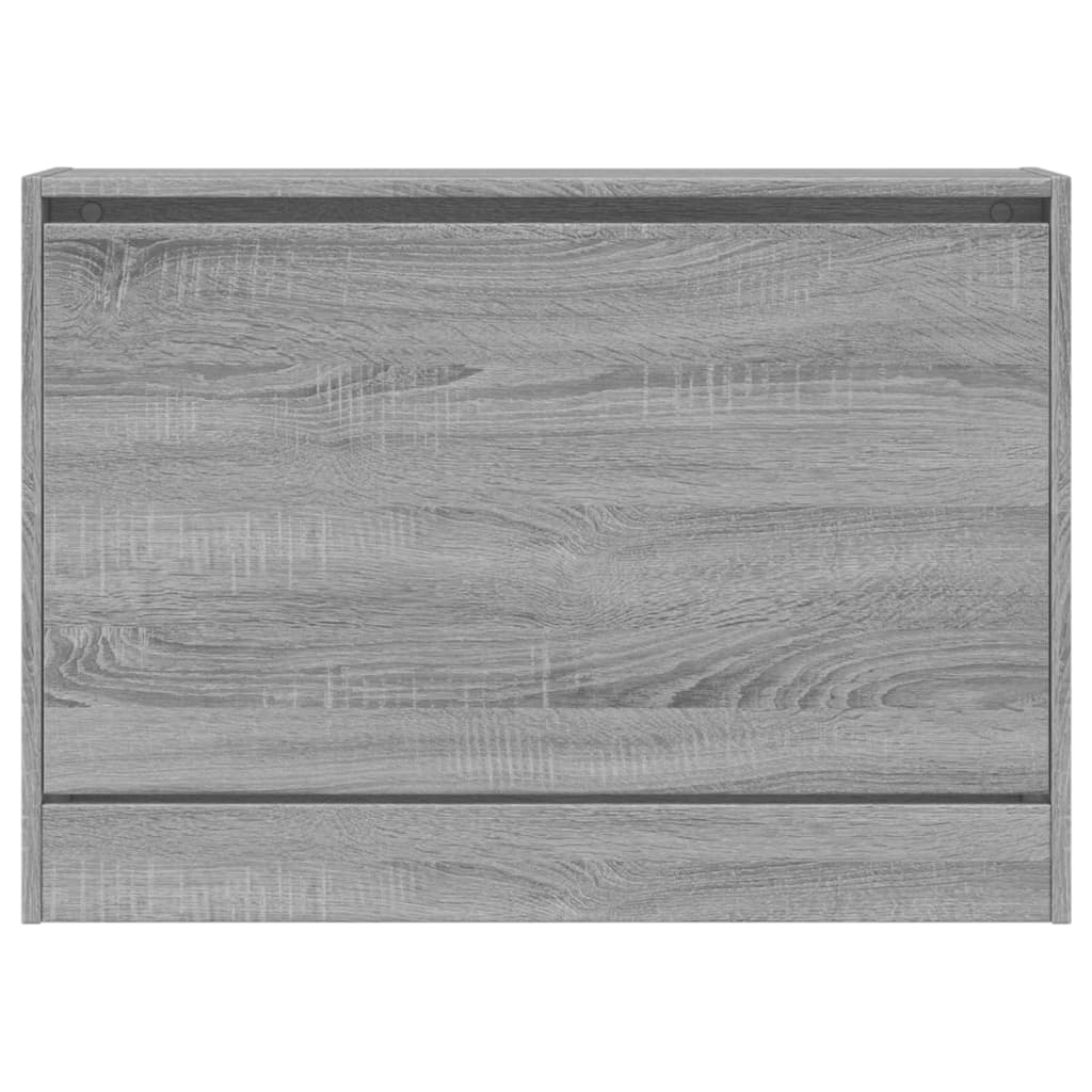 Shoe Cabinet Grey Sonoma 80x21x57 cm Engineered Wood