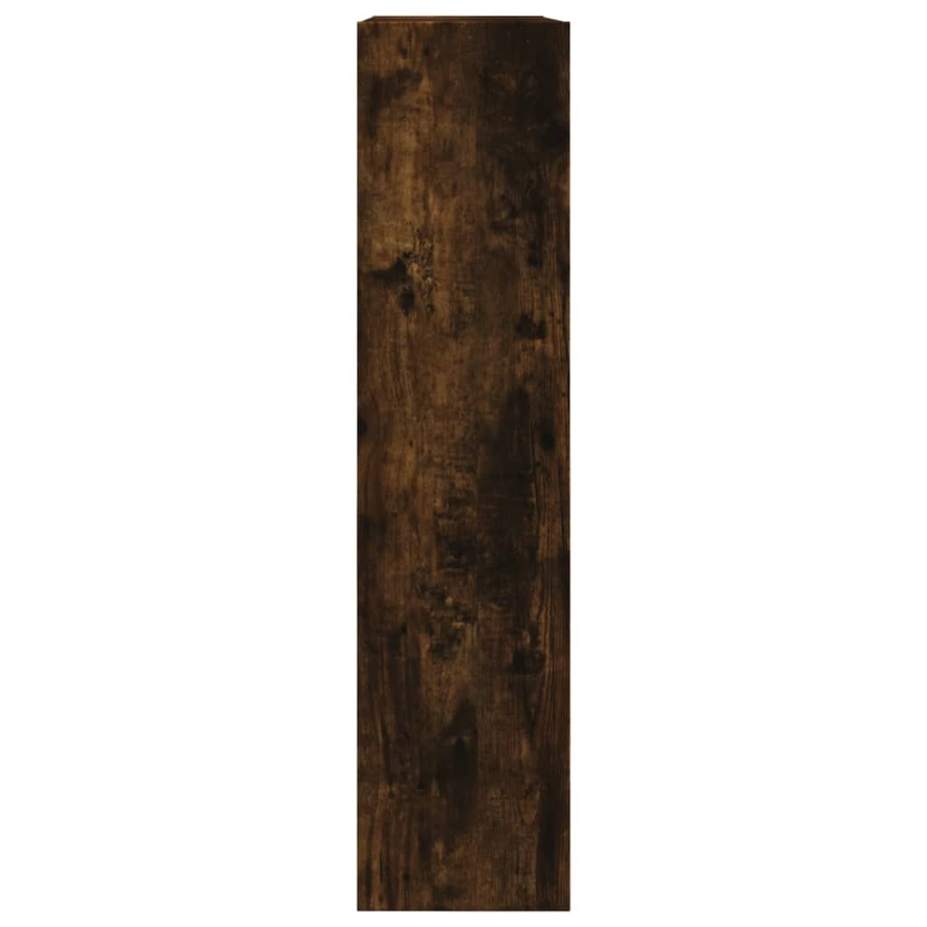 Shoe Cabinet Smoked Oak 80x21x87.5 cm Engineered Wood