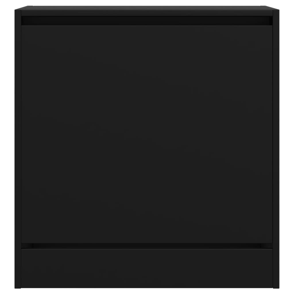 Shoe Cabinet Black 60x34x63.5 cm Engineered Wood