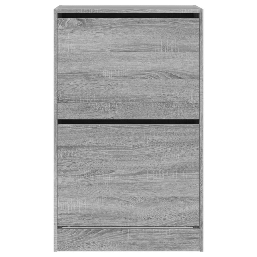 Shoe Cabinet Grey Sonoma 60x34x96.5 cm Engineered Wood