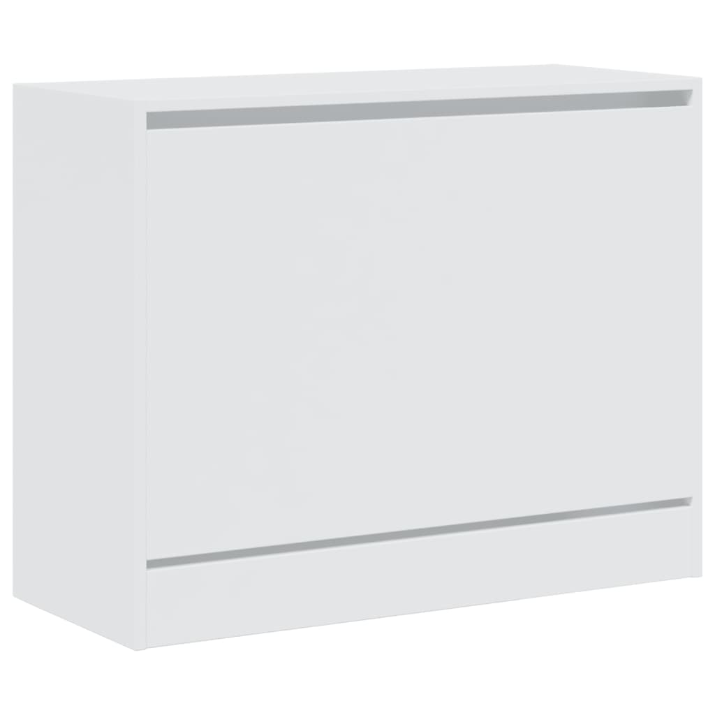 Shoe Cabinet White 80x34x63 cm Engineered Wood