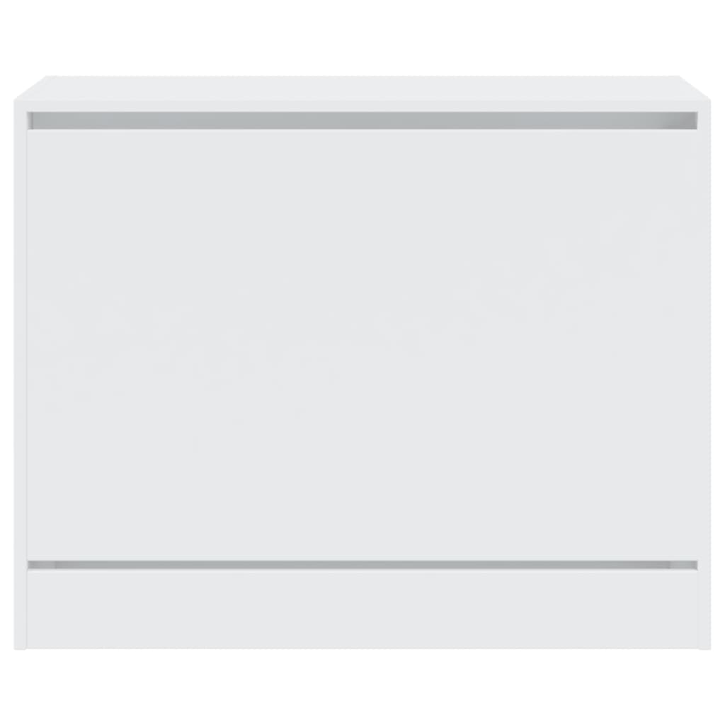 Shoe Cabinet White 80x34x63 cm Engineered Wood