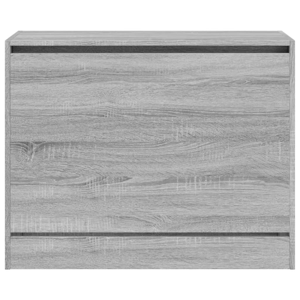 Shoe Cabinet Grey Sonoma 80x34x63 cm Engineered Wood