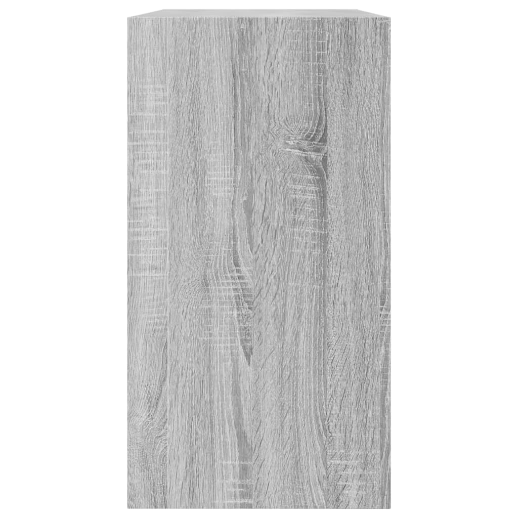 Shoe Cabinet Grey Sonoma 80x34x63 cm Engineered Wood