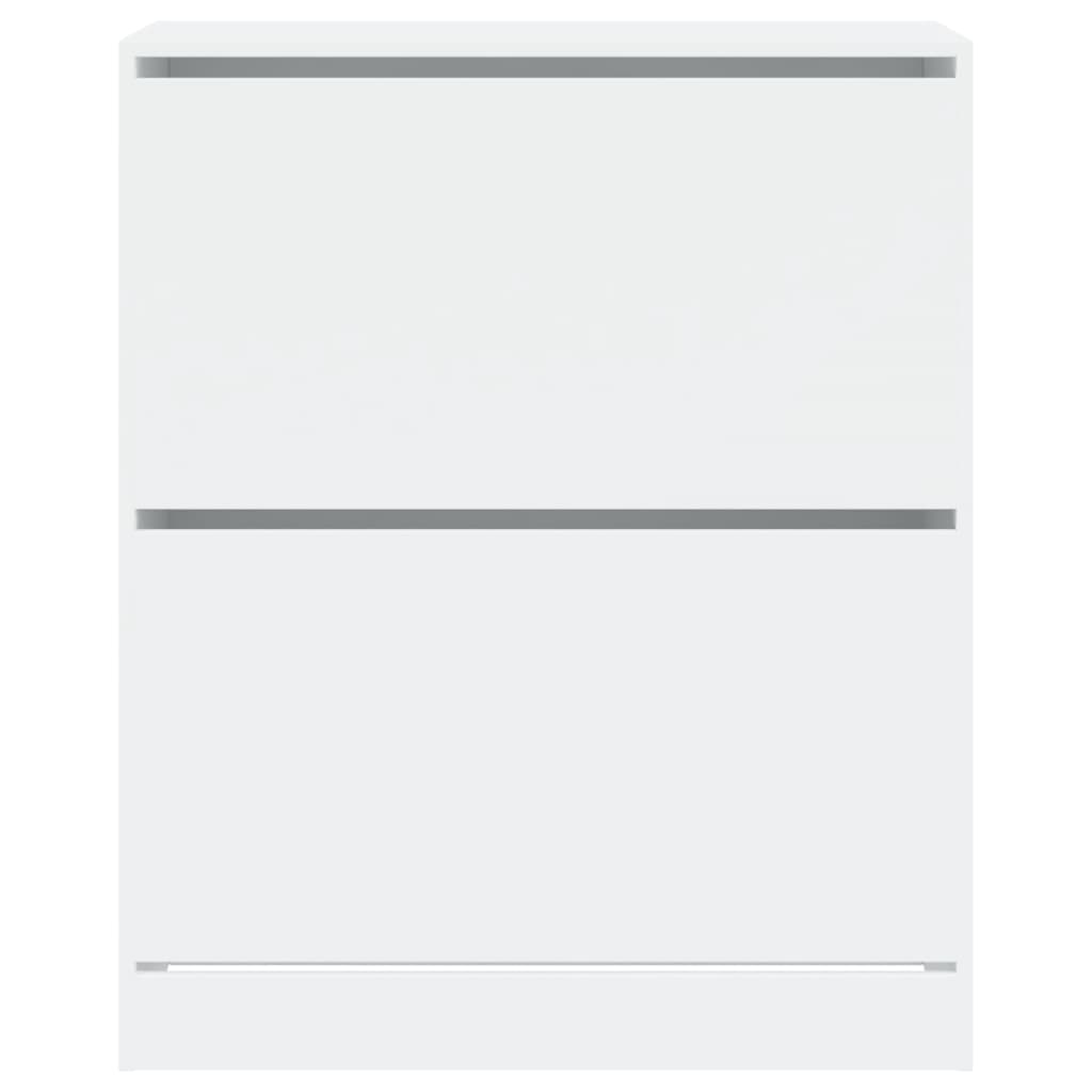 Shoe Cabinet White 80x34x96.5 cm Engineered Wood