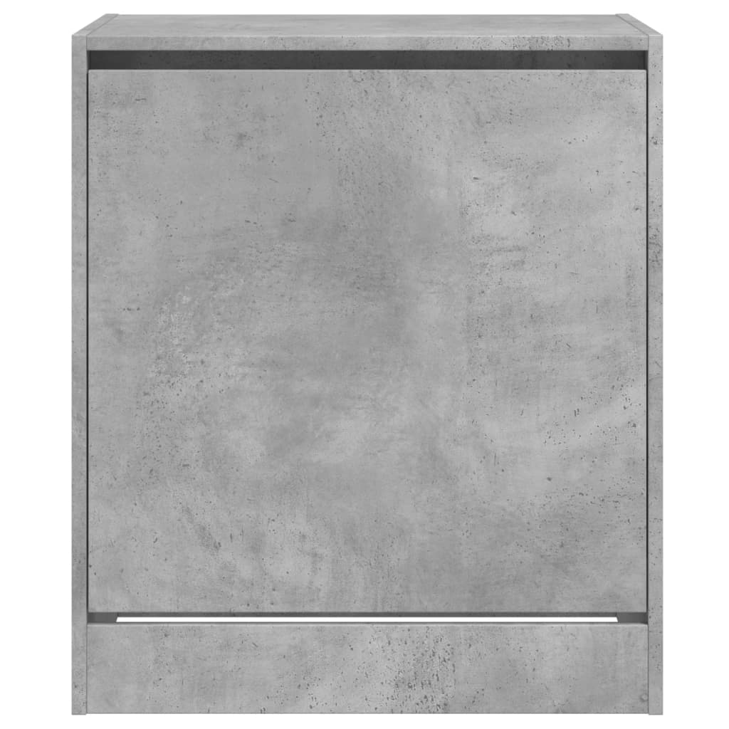 Shoe Cabinet Concrete Grey 60x42x69 cm Engineered Wood