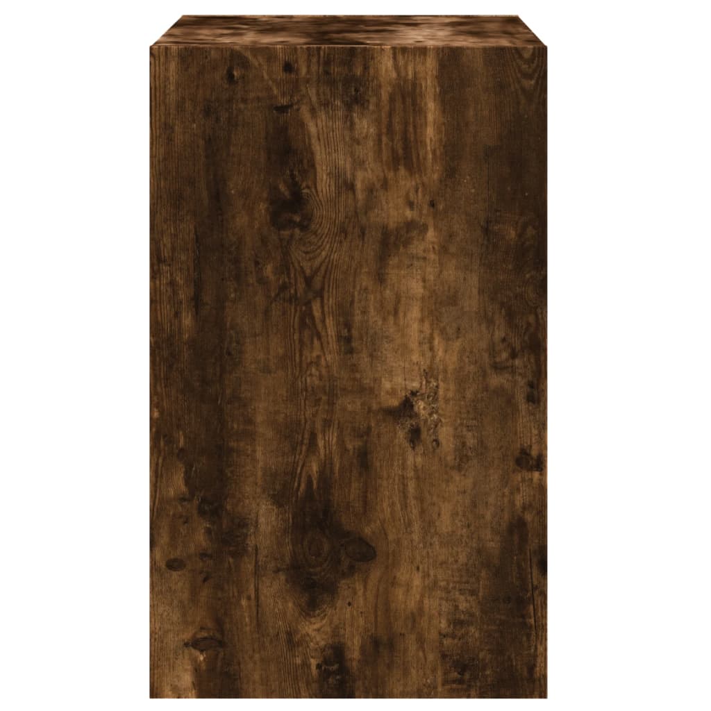 Shoe Cabinet Smoked Oak 60x42x69 cm Engineered Wood