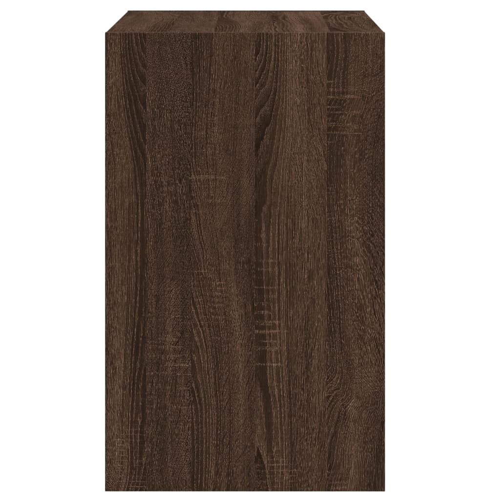 Shoe Cabinet Brown Oak 60x42x69 cm Engineered Wood