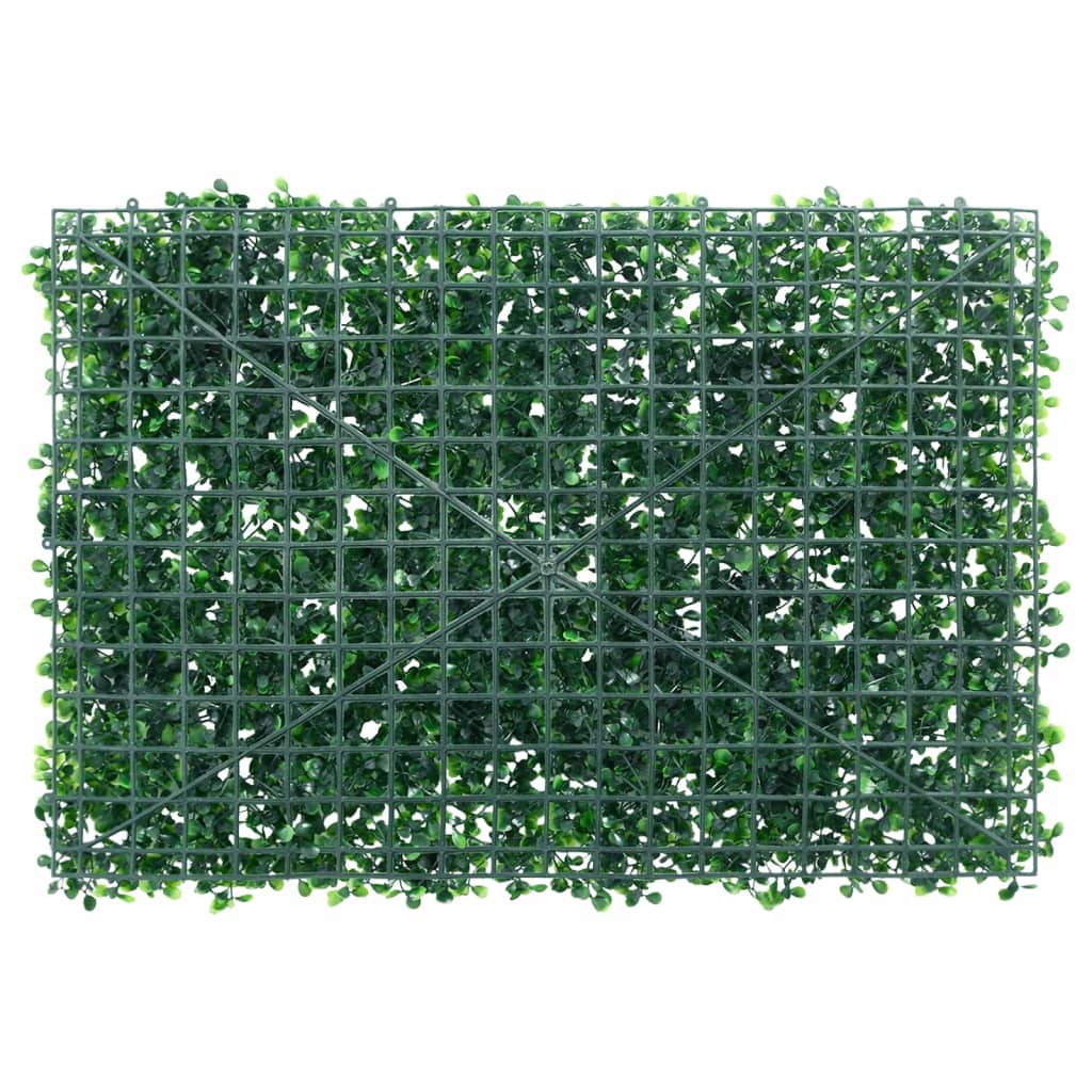 Artificial Shrub Leaf Fence 24 pcs Green 40x60 cm