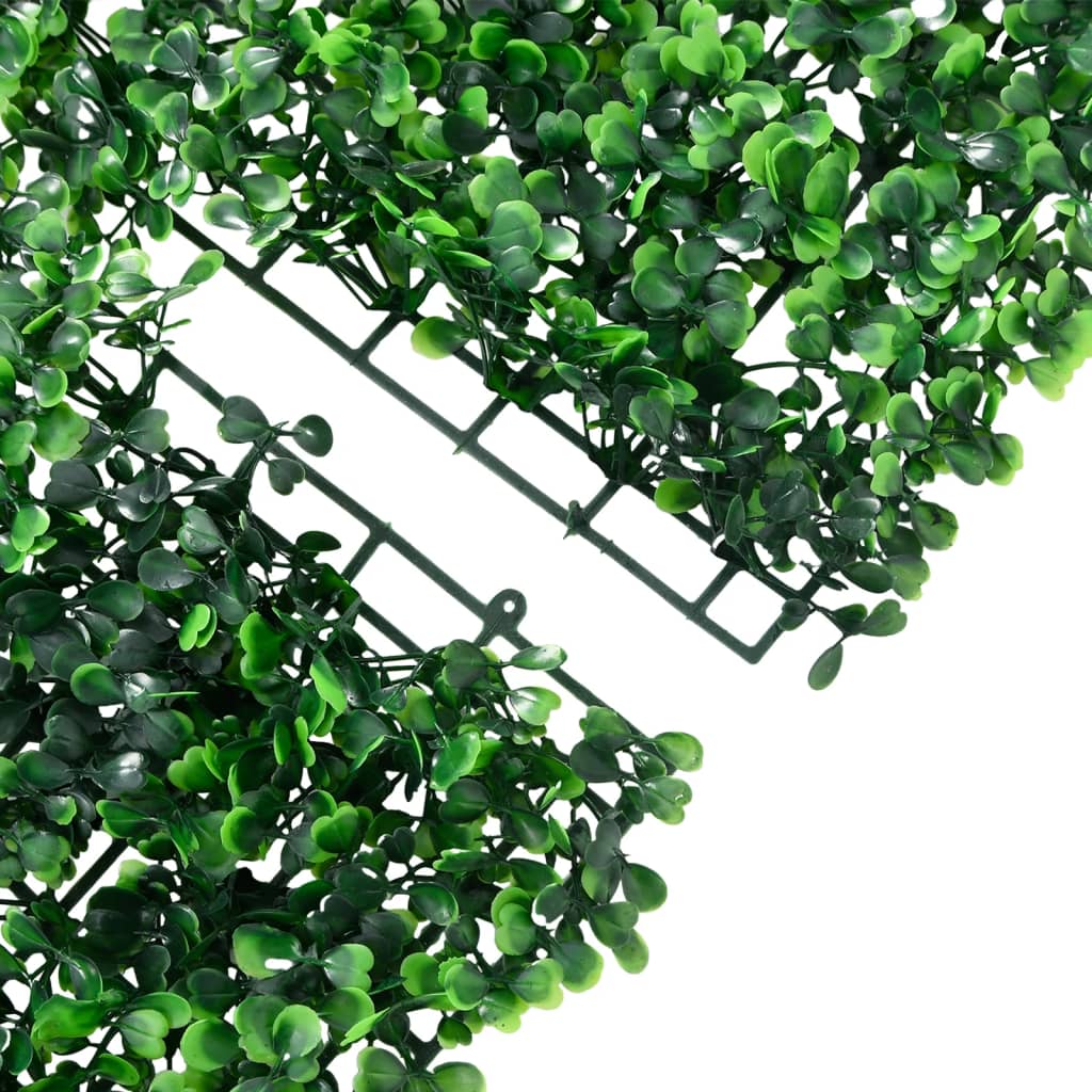 Artificial Shrub Leaf Fence 24 pcs Green 40x60 cm