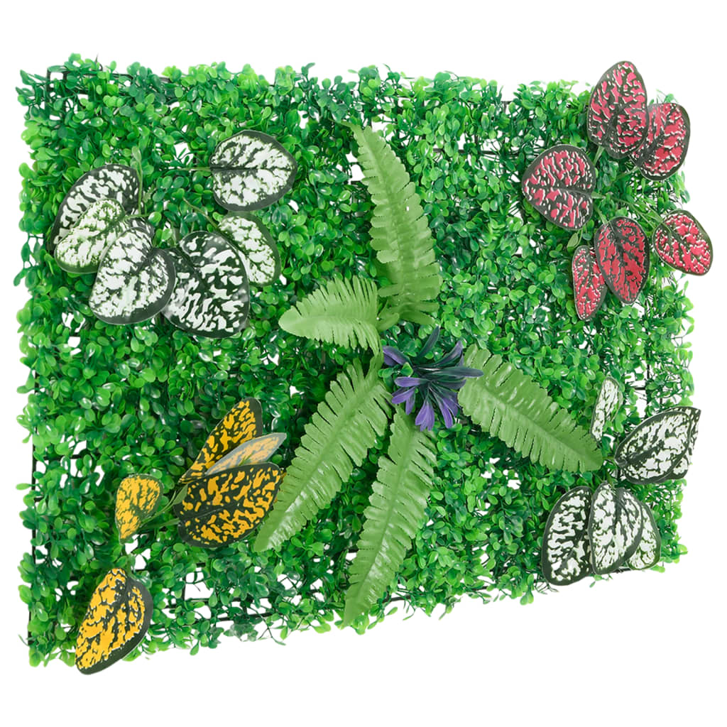 Artificial Plant Fence 6 pcs Green 40x60 cm