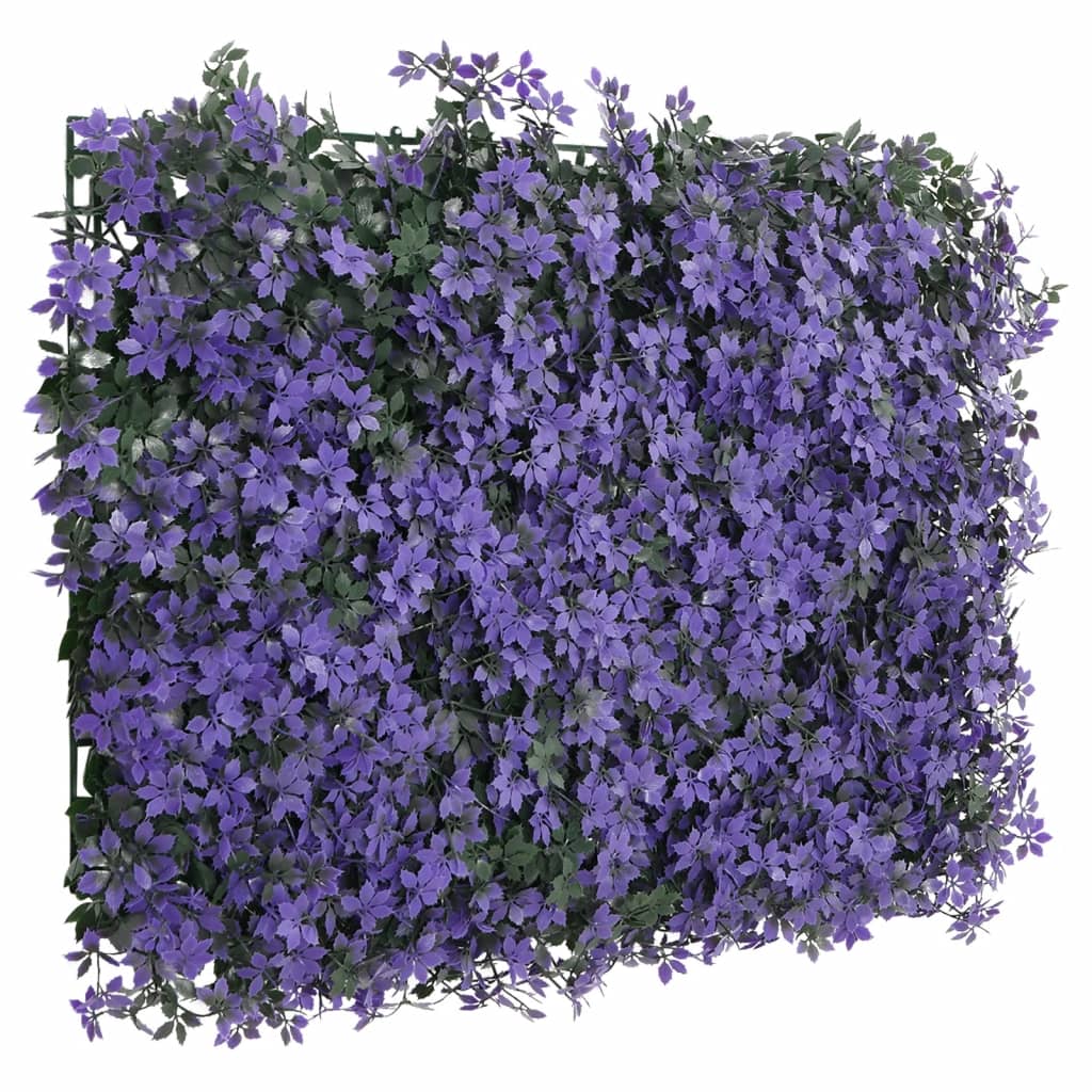 Artificial Leaf Fence 24 pcs Purple 40x60 cm
