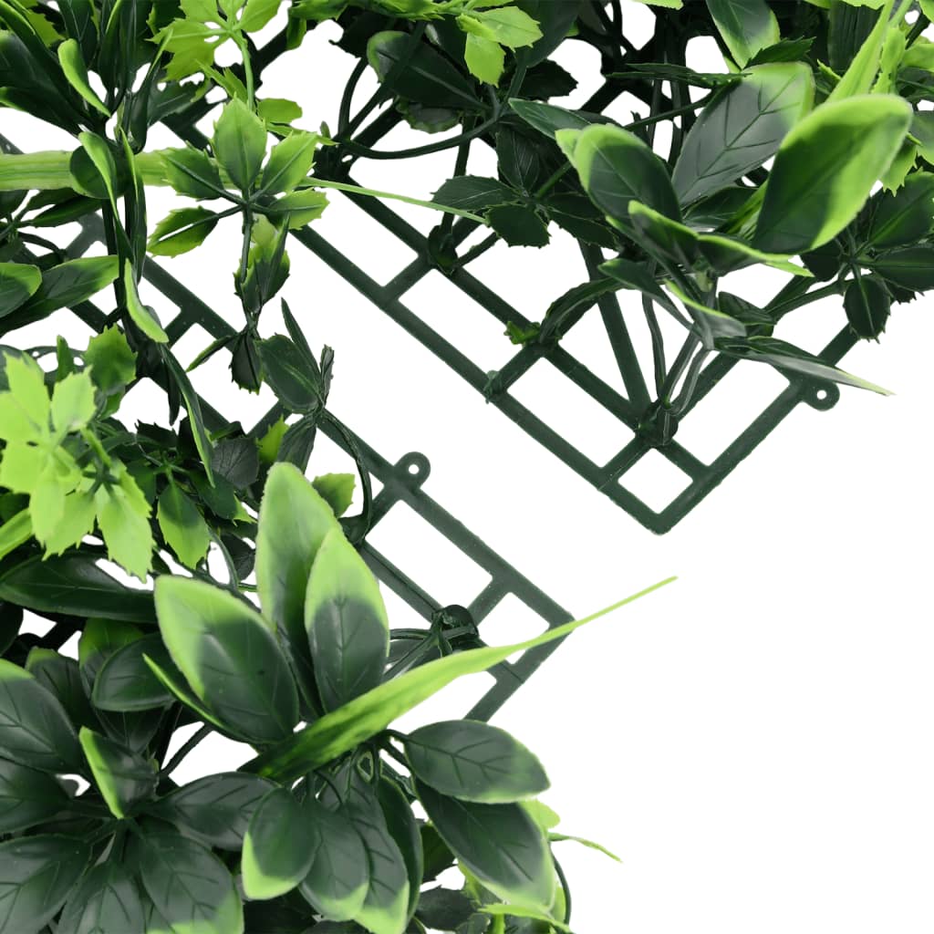 Artificial Leaf Fence 24 pcs Green 40x60 cm