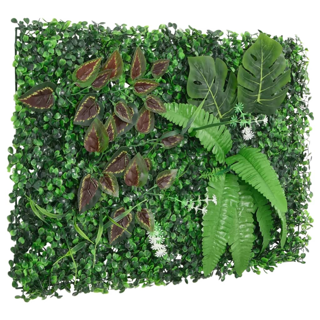 Artificial Plant Fence 6 pcs Green 40x60 cm