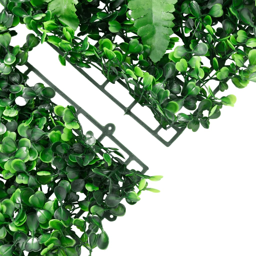 Artificial Plant Fence 6 pcs Green 40x60 cm