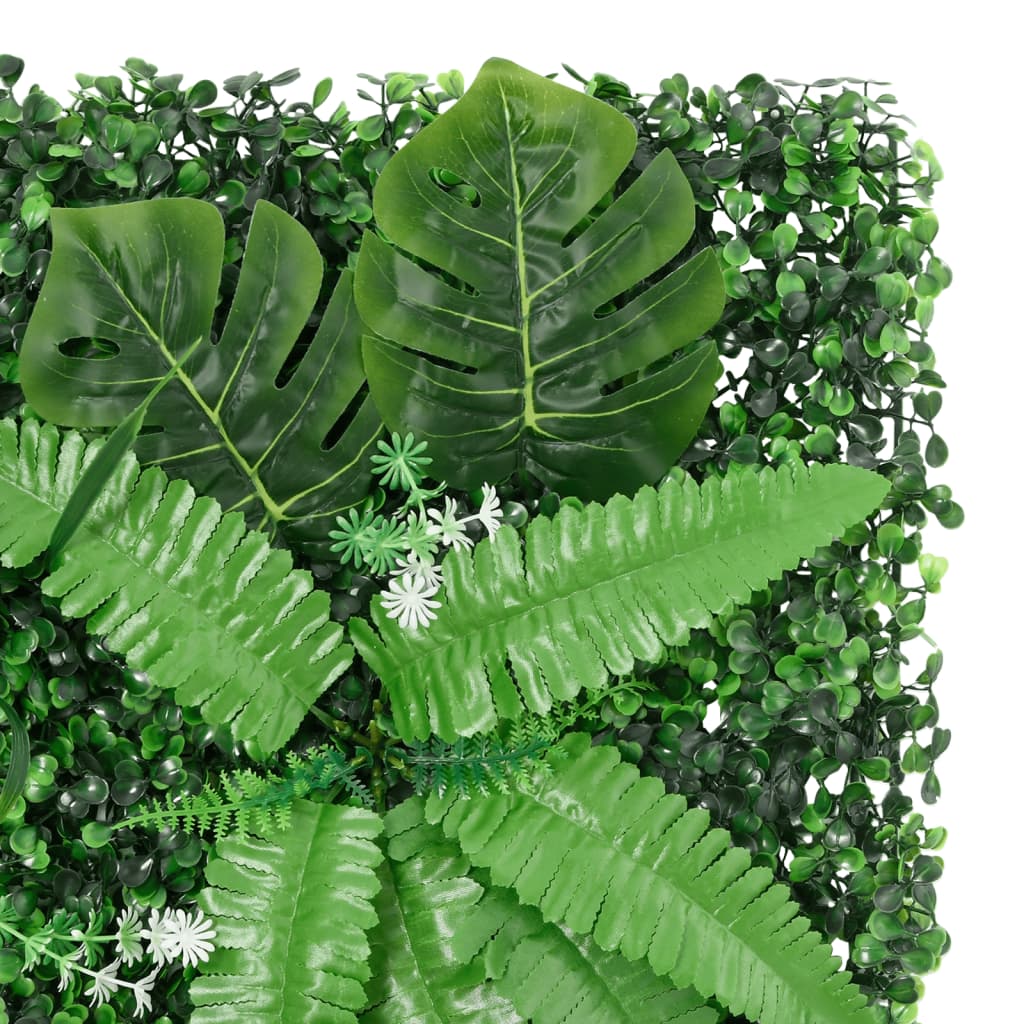 Artificial Plant Fence 6 pcs Green 40x60 cm