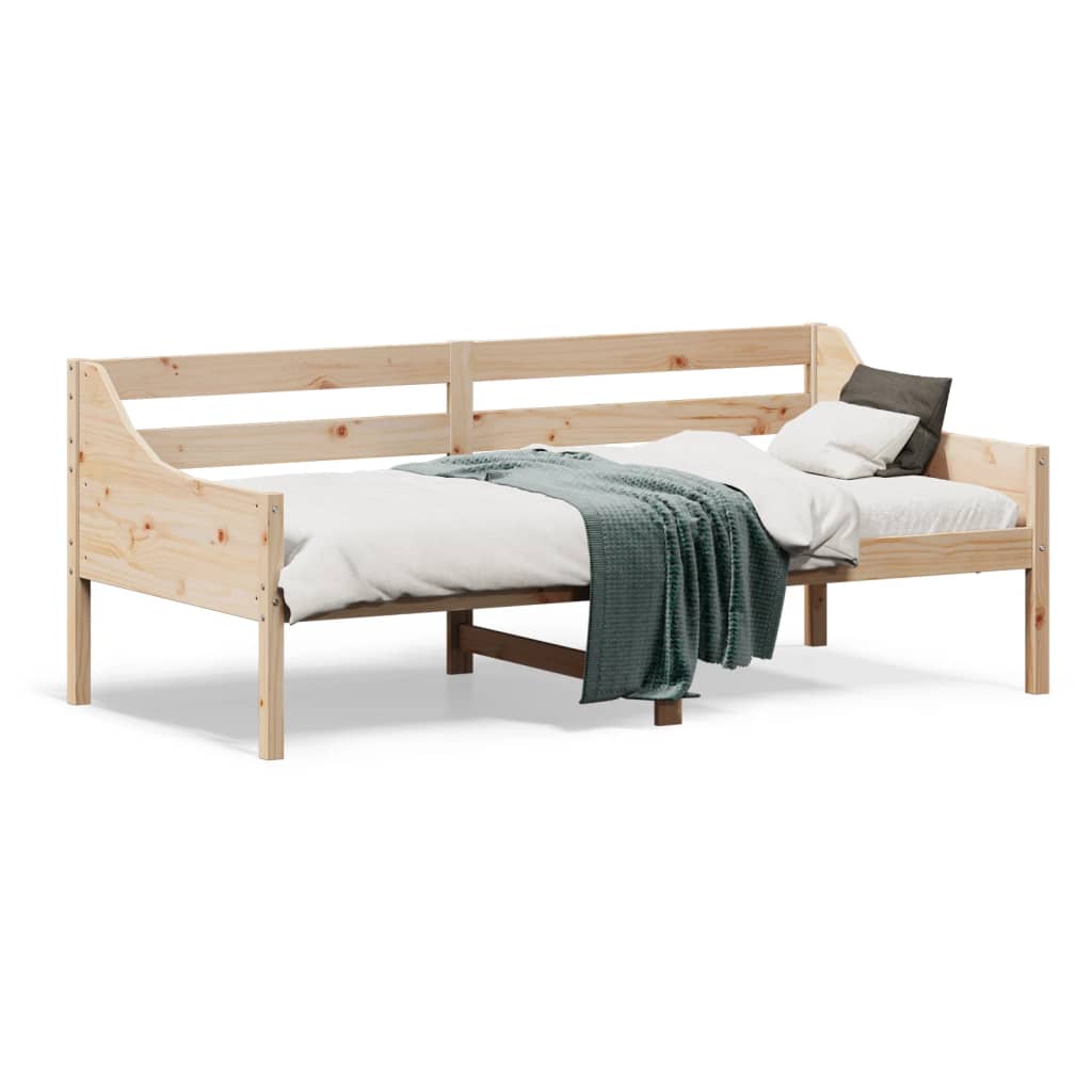 Day Bed without Mattress 75x190 cm Small Single Solid Wood Pine
