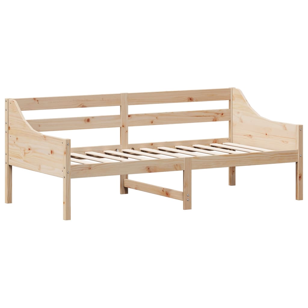 Day Bed without Mattress 75x190 cm Small Single Solid Wood Pine