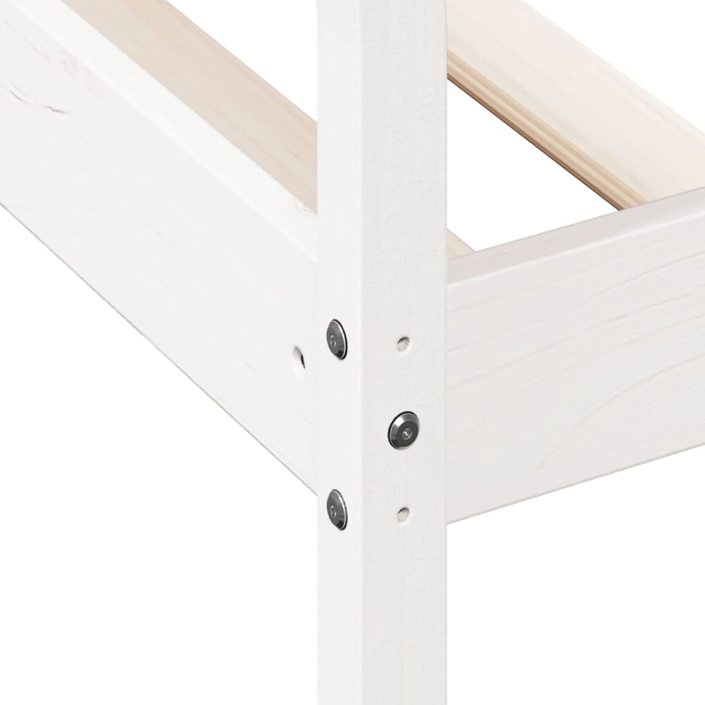 Day Bed without Mattress White 80x200 cm Solid Wood Pine