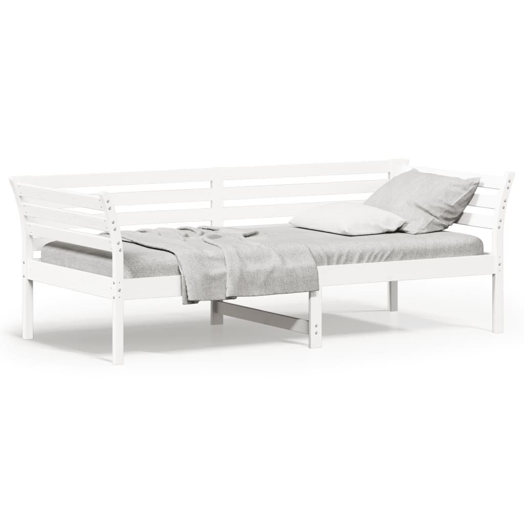 Day Bed without Mattress White 90x200 cm Solid Wood Pine